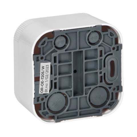 GNIAZDO POJEDYNCZE TODO 2P+Z IP20, BIAŁY ORNO