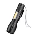 LATARKA LED ZOOM AKU 5W XPE+ COB+ ETUI UN