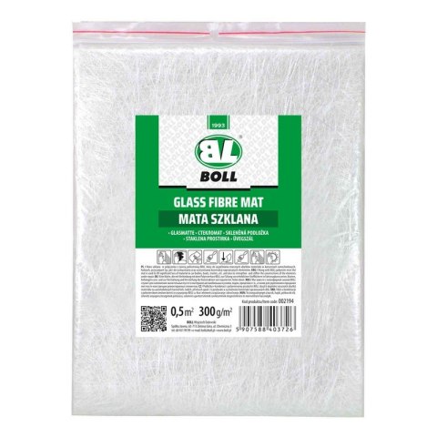 MATA SZKLANA BOLL 0.5M2 300G/M2 BOLL MATA SZKLANA BOLL 0.5M2 300G/M2 BOLL