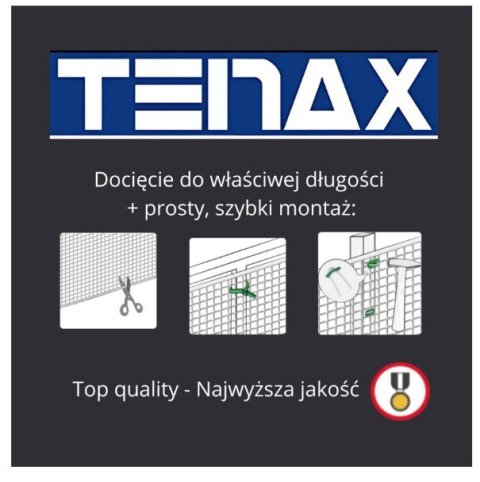 SIATKA PVC QUADRA 10 ZIELONA 0.5M*10MB OCZKO 10MM UN