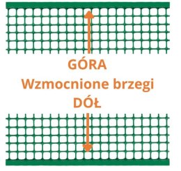 SIATKA PVC QUADRA 20 ZIELONA 0.5M*10MB OCZKO 20MM UN