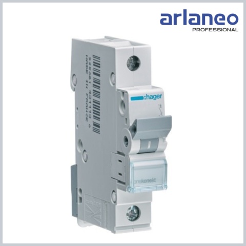 WYŁĄCZNIK NADPRĄDOWY 6KA 1-POLOWY B 16A HAGER