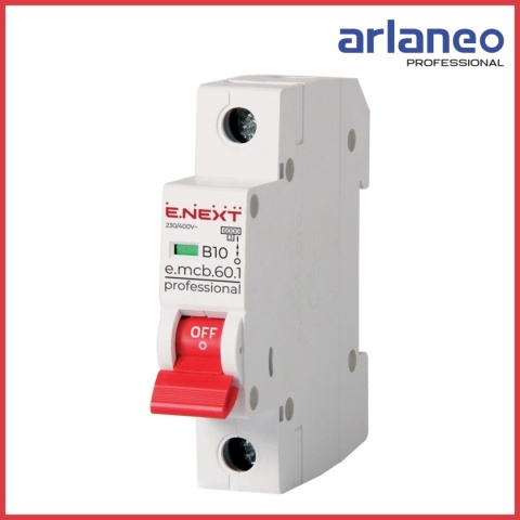 WYŁĄCZNIK NADPRĄDOWY MCB.PRO60 1P B10A 6KA ENEXT