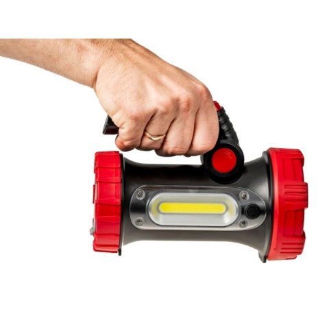 LATARKA LED Z AKU. RUCHOMY UCHWYT 350LM+180LM PRO