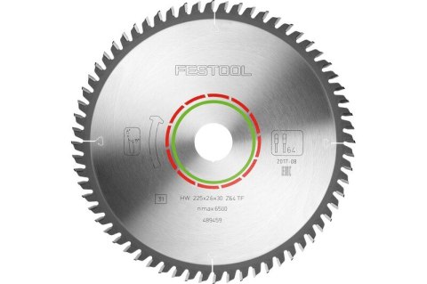 TARCZA PILARSKA LAMINATE/HPL HW 225*2.6*30 TF64 FESTOOL
