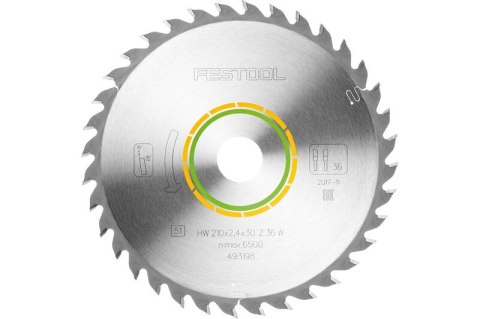 TARCZA PILARSKA WOOD UNIVERSAL HW 210*2.4*30 W36 FESTOOL