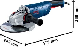 SZLIFIERKA KĄTOWA 230MM GWS 24-230 P 2400W BOSCH