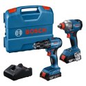 ZESTAW COMBO 18V GDX 18V-285 + GSB 185-LI 2*2.0AH BOSCH