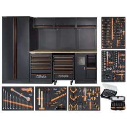 ZESTAW MEBLI WARSZTATOWYCH C45PRO2.0X/268UT+268 NARZĘDZI DRE BETA