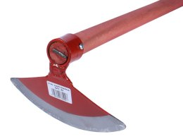 MOTYKA PÓŁKSIĘŻYC MAŁA OPRAWNA 180MM STAL HARTOWANA Z TRZONKIEM