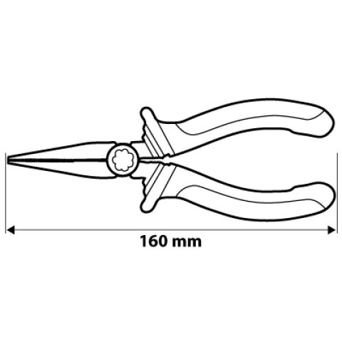 SZCZYPCE PŁASKIE 160MM SZCZYPCE PŁASKIE 160MM