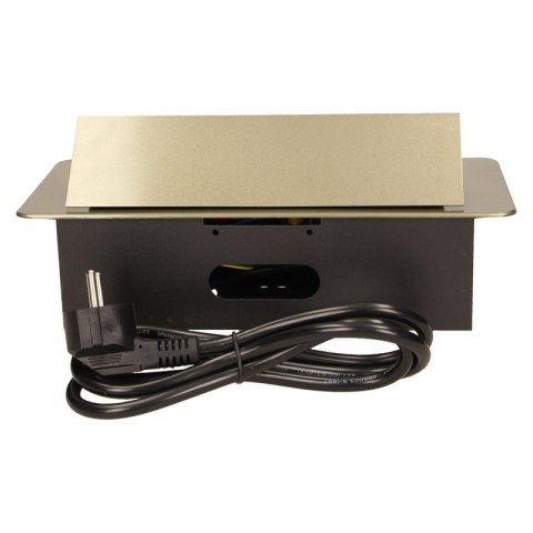 GNIAZDA WPUSZCZANE W BLAT 3X2P+Z PŁ RANT FREZOWANY 1,5M MOS ORNO