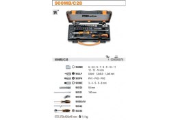 ZESTAW NASADEK 1/4' + AKCESORIA 28SZT BETA