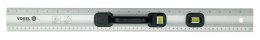 PRZYMIAR ALUMINIOWY Z UCHWYTEM I PODZIAŁKĄ 600MM 2 LIBELKI VOREL