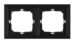 PERŁA RAMKA PODWÓJNA CZARNY MAT ABEX