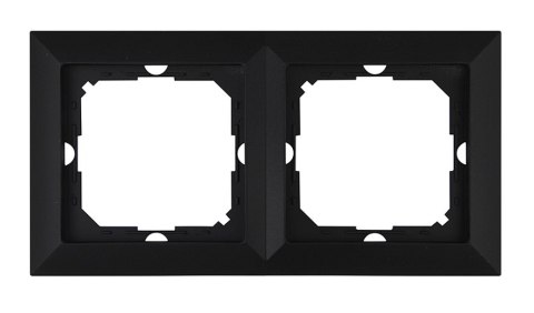 PERŁA RAMKA PODWÓJNA CZARNY MAT ABEX