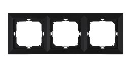 PERŁA RAMKA POTRÓJNA CZARNY MAT ABEX