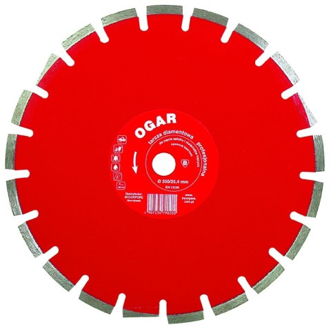 TARCZA DIAMENTOWA SEGMENTOWA OGAR 350MM IN CORPORE
