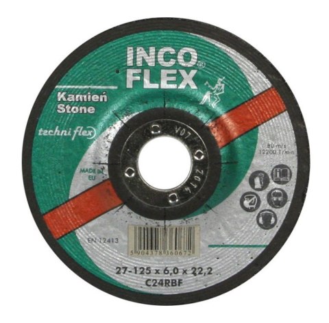 TARCZA WYPUKŁA 98C T27 125*3.2*22 TECHNIFLEX