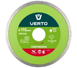 TARCZA DIAMENTOWA GŁADKA DO GLAZURY 115MM VERTO