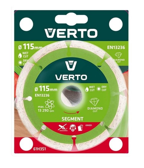TARCZA DIAMENTOWA SEGMENTOWA 115MM VERTO