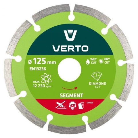 TARCZA DIAMENTOWA SEGMENTOWA 125MM VERTO