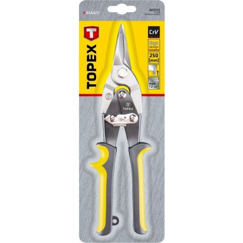 NOŻYCE DO BLACHY PROSTE 250MM TOPEX