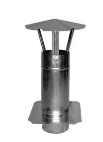 KOMINEK WENTYLACYJNY OCYNKOWANY Z PŁYTĄ 110MM KOMINEK WENTYLACYJNY OCYNKOWANY Z PŁYTĄ 110MM