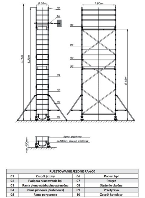STĘŻENIE UKOŚNE 2.4M 220.08 STĘŻENIE UKOŚNE 2.4M 220.08