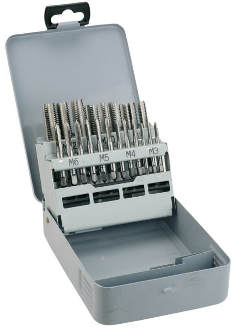 KOMPLET GWINTOWNIKÓW M3-M12 21CZĘŚCI TOPEX