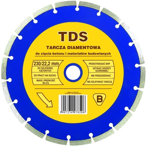 TARCZA DIAMENTOWA SEGMENTOWA TDS 230MM IN CORPORE