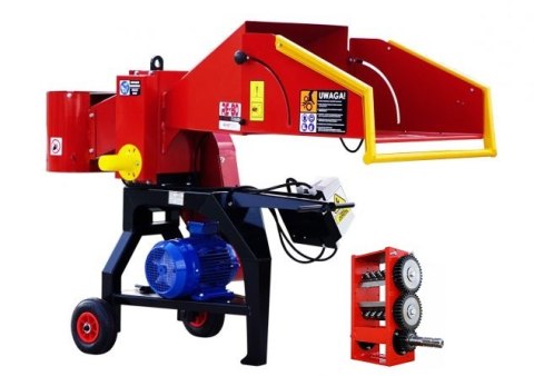 RĘBAK Z NAPĘDEM ELEKTRYCZNYM 4 NOŻE 5,5KW WALCOWY REMET