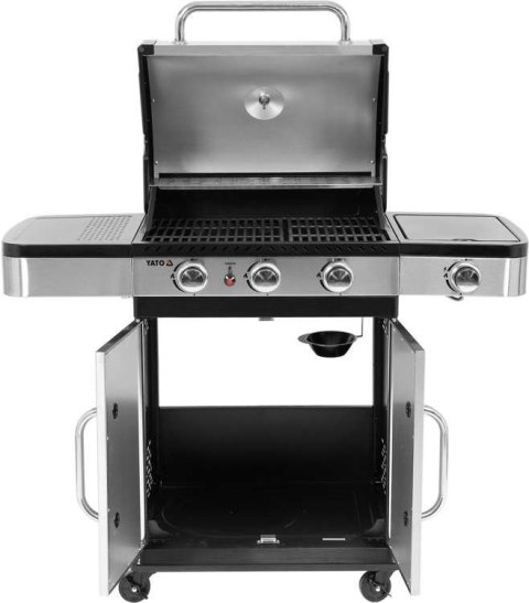 GRILL GAZOWY 3+1 STAL NIERDZEWNA 11,5KW GRILL GAZOWY 3+1 STAL NIERDZEWNA 11,5KW