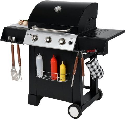 GRILL GAZOWY 3 PALNIKI 9KW LED GRILL GAZOWY 3 PALNIKI 9KW LED