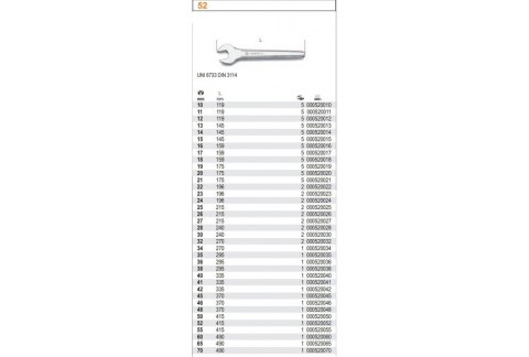 KLUCZ PŁASKI JEDNOSTRONNY 24MM BETA