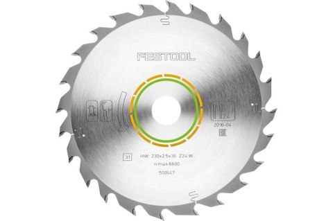 TARCZA PILARSKA WOOD STANDARD HW 220*30 W24 FESTOOL