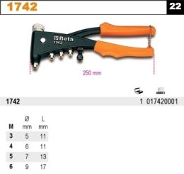 NITOWNICA RĘCZNA DO NITONAKRĘTEK BETA