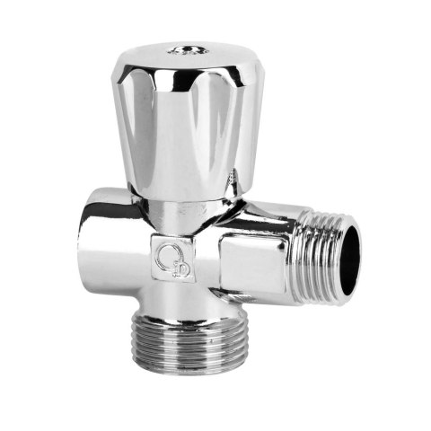 ZAWÓR KĄTOWY Z PRZEDŁUŻKĄ 3-WYJŚCIA 1/2*1/2*3/4 DIAMOND