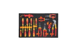 ZESTAW NARZĘDZI 15SZT W MIĘKKIM WKŁ.PROFILOWANYM BETA