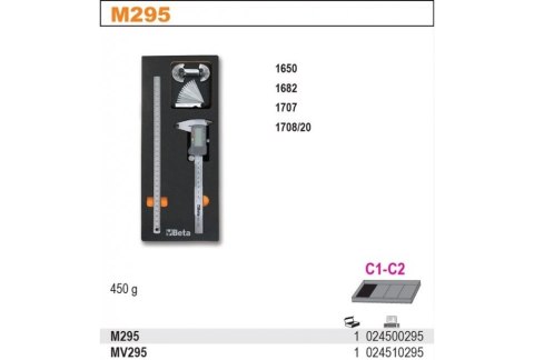 ZESTAW NARZĘDZI 4SZT W MIĘKKIM WKŁ.PROFILOWANYM BETA