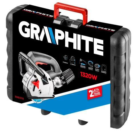 GRAPHITE | BRUZDOWNICA 125MM 1320W | CIĘCIE, ROWKOWANIE, INSTALACJE GRAPHITE | BRUZDOWNICA 125MM 1320W | CIĘCIE, ROWKOWANIE, INSTALACJE