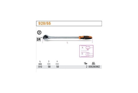 GRZECHOTKA Z MECHANIZMEM ZAPADKOWYM 3/4'' BETA GRZECHOTKA Z MECHANIZMEM ZAPADKOWYM 3/4'' BETA