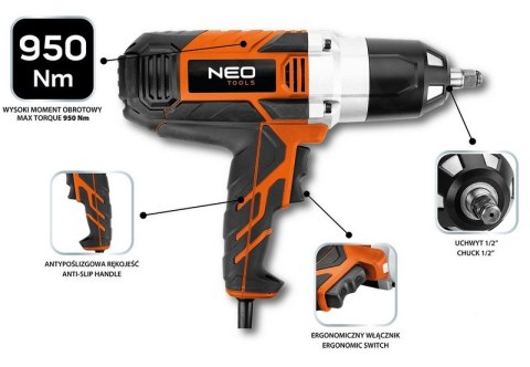KLUCZ UDAROWY 1020W 950 NM NEO KLUCZ UDAROWY 1020W 950 NM NEO