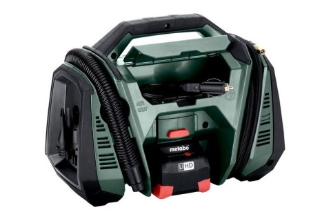KOMPRESOR BEZOLEJOWY AKUMULATOROWY 18V AK 18 MULTI METABO | 11 Bar, 16L/min, Wąż 1200mm, LED KOMPRESOR BEZOLEJOWY AKUMULATOROWY 18V AK 18 MULTI METABO | 11 Bar, 16L/min, Wąż 1200mm, LED