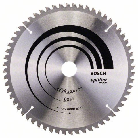 PIŁA TARCZOWA-T OPTILINE WOOD 254*30*60 BOSCH PIŁA TARCZOWA-T OPTILINE WOOD 254*30*60 BOSCH