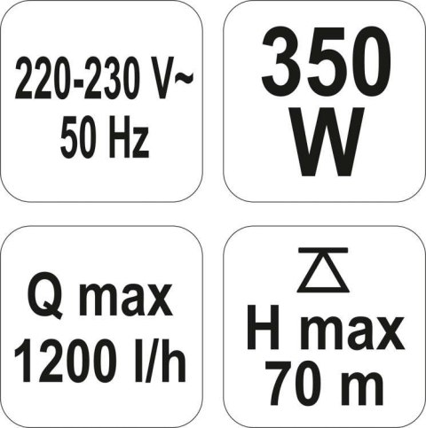 POMPA MEMBRANOWA - GŁĘBINOWA ZATAPIALNA 350W 79944 VOREL POMPA MEMBRANOWA - GŁĘBINOWA ZATAPIALNA 350W 79944 VOREL