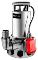 POMPA ZATAPIALNA DO WODY BRUDNEJ 900W GRAPHITE – Wydajność 17000 l/godz., Wys. Podnoszenia 9 m, Obudowa INOX