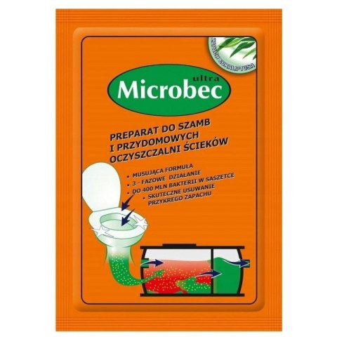 Microbec Ultra 25g – Preparat do szamb z zapachem eukaliptusa Microbec Ultra 25g – Preparat do szamb z zapachem eukaliptusa