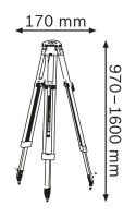 BOSCH | STATYW ALUMINIOWY BT 160 | LASERY, LAMPY