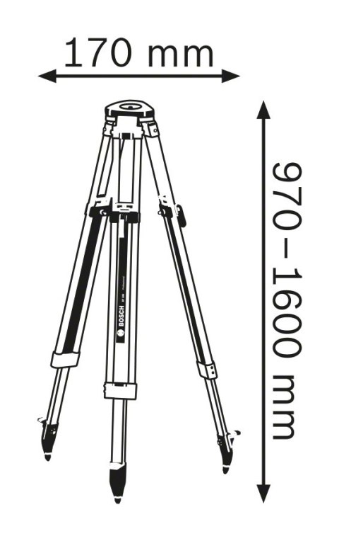 BOSCH | STATYW ALUMINIOWY BT 160 | LASERY, LAMPY BOSCH | STATYW ALUMINIOWY BT 160 | LASERY, LAMPY